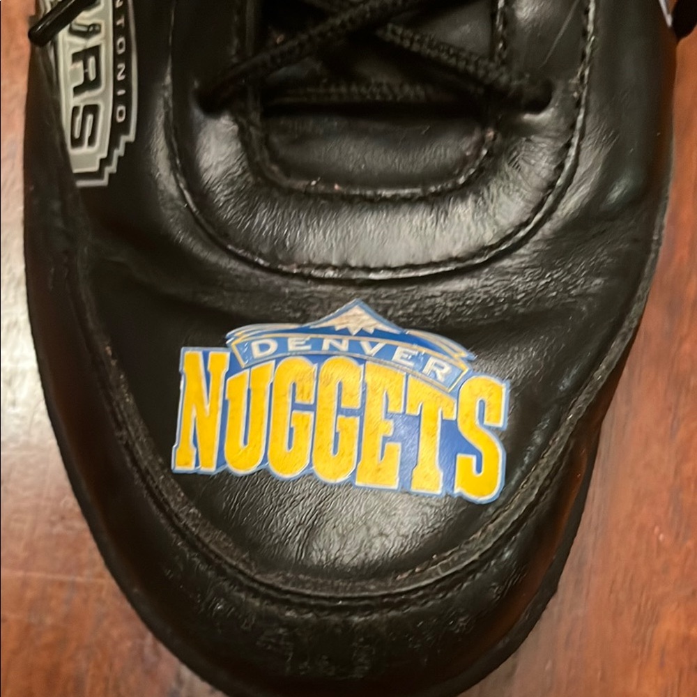 Reebok Black Leather NBA Western Conference Team Logo Sneakers Size13 - Picture 12 of 16